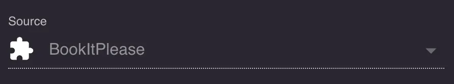 Booking source field in Resos showing BookItPlease
