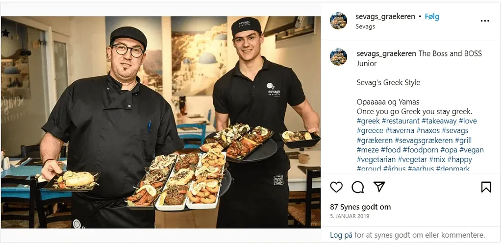 Instagram-julkaisu Sevag Aharounianilta