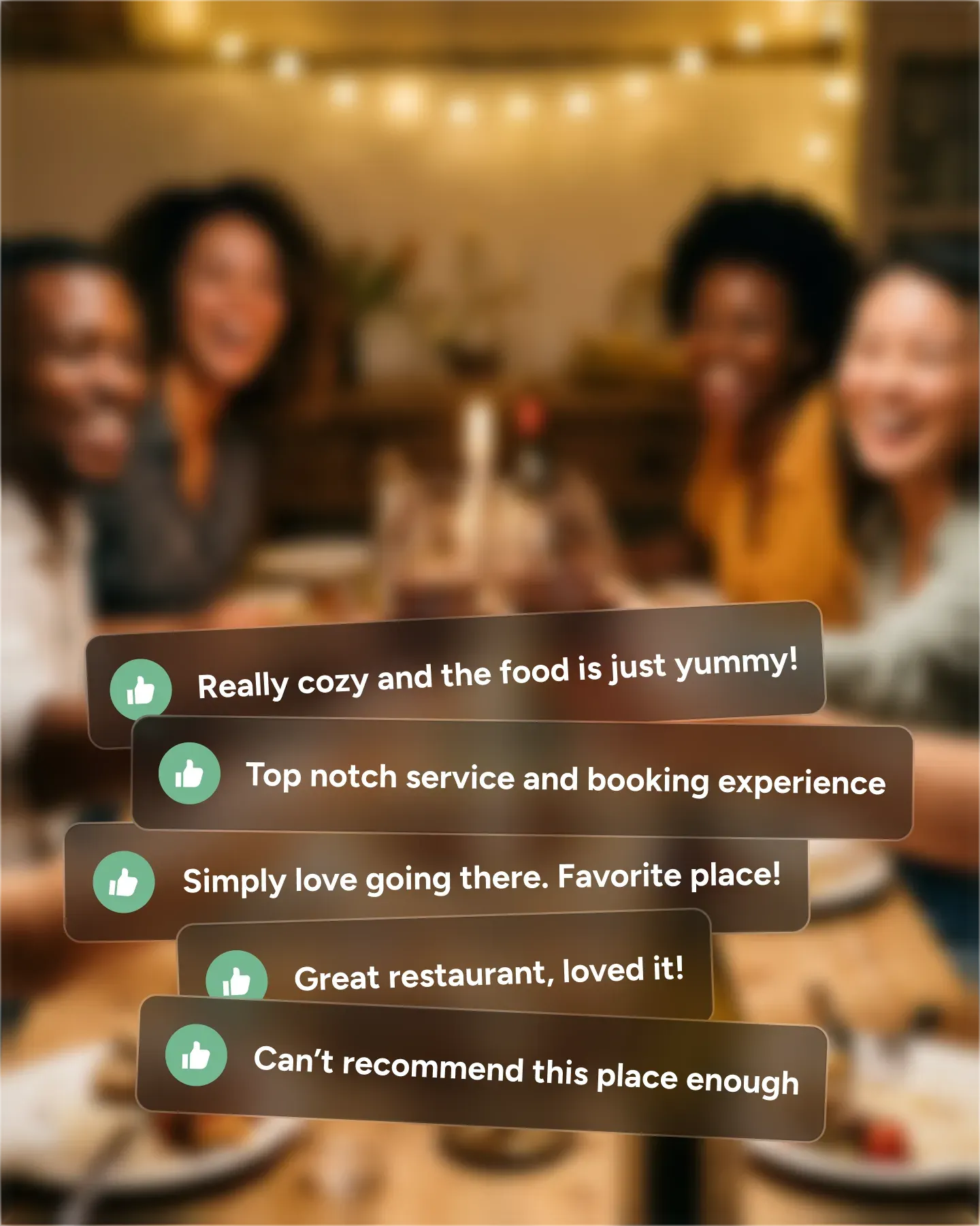 Personalised service note prompting a server to remember a guest's favourite dish