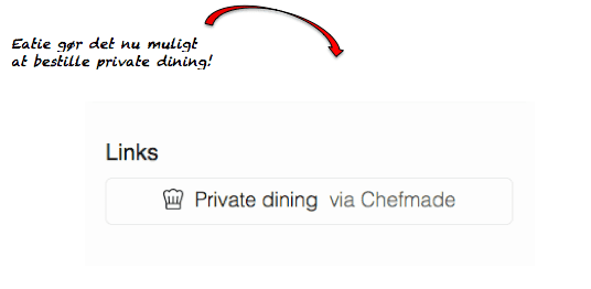 private dining til restauranter