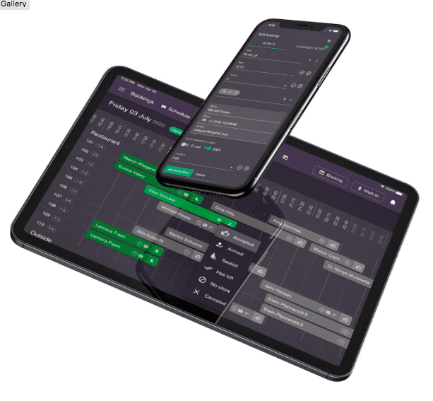 Telefon og Ipad bookingsystem