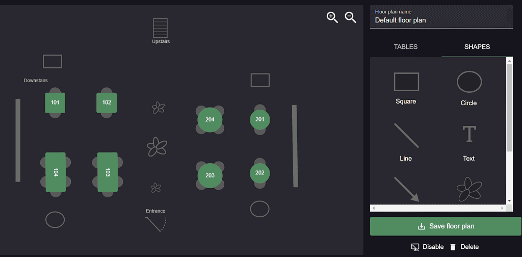 floor plan - shapes