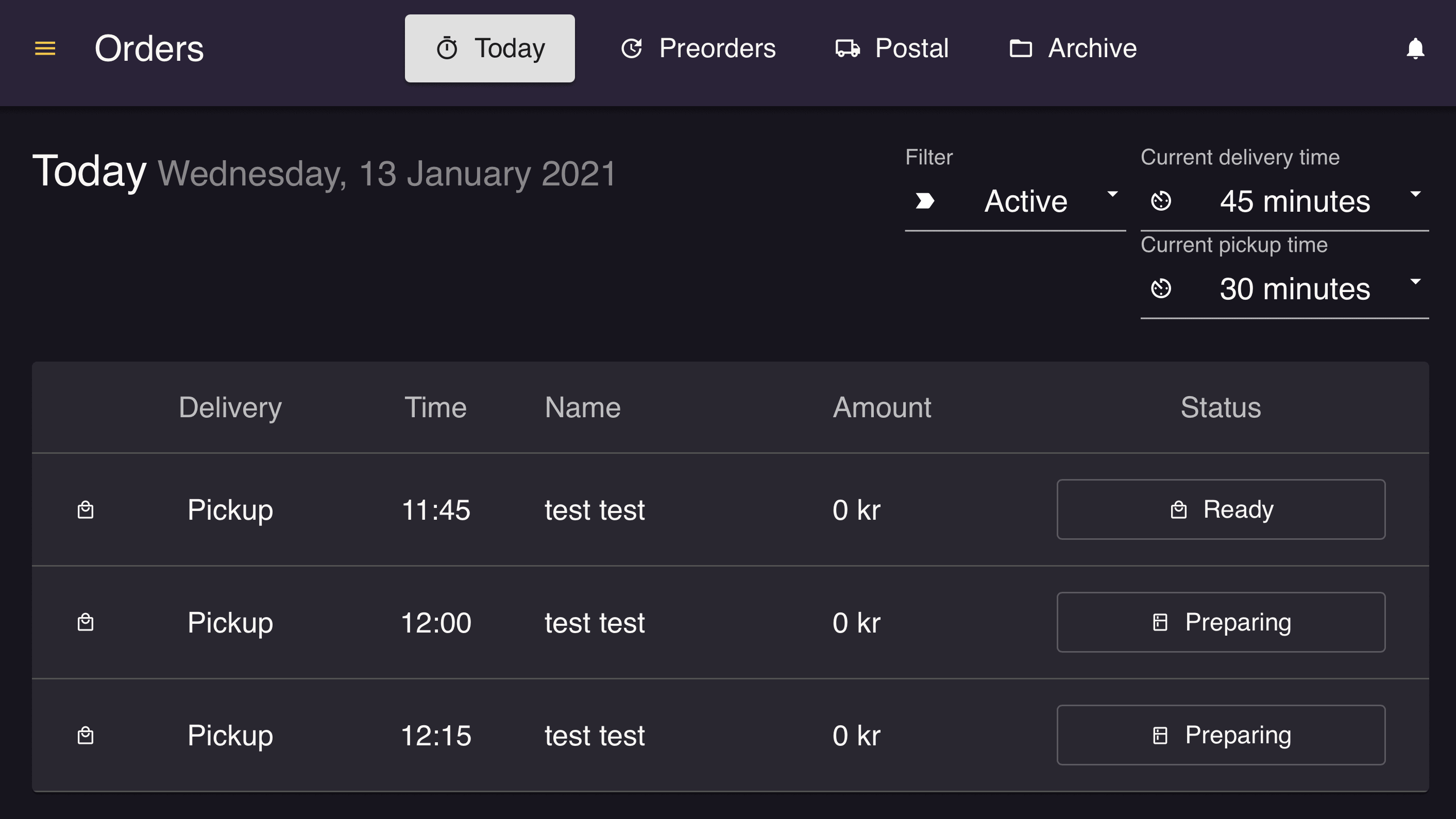 Keep track of your orders in a simple way
