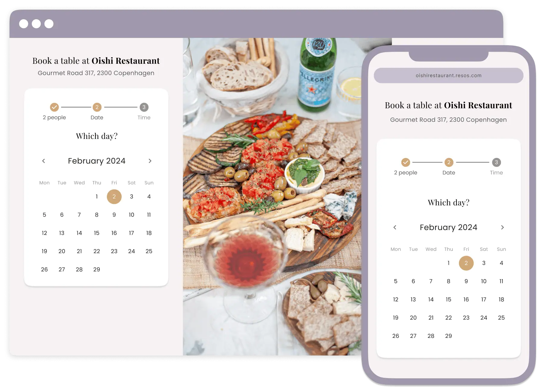 Personalized reservation interface