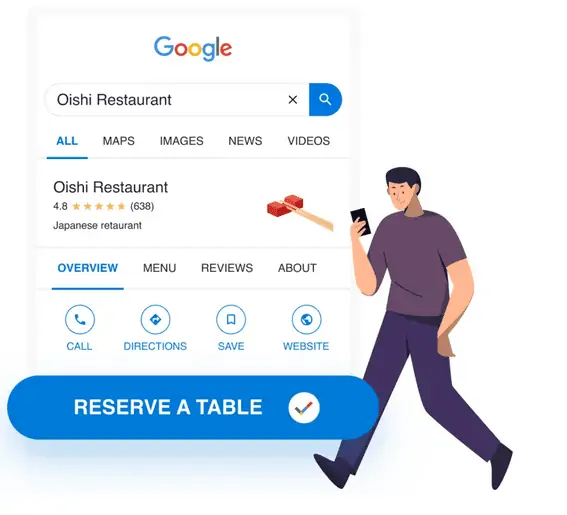 reserve with Google