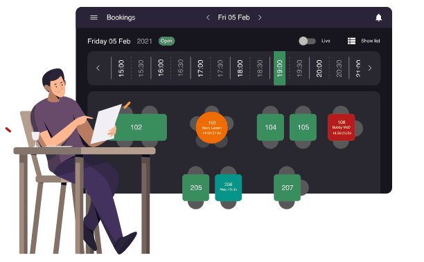 Online table planner