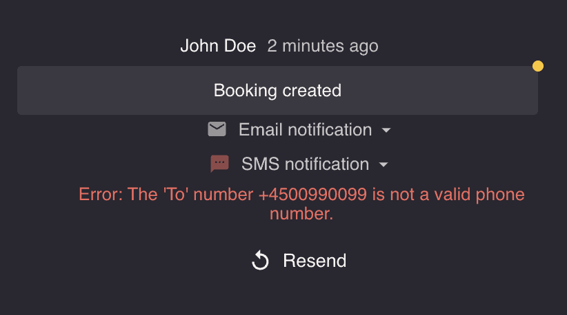 Resending notifications, performance optimizations and new booking settings