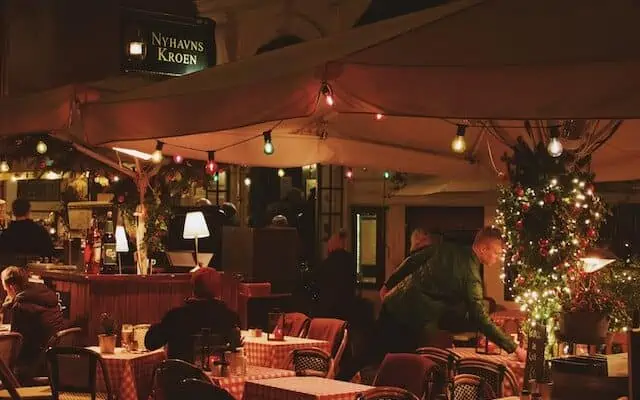 Christmas restaurant