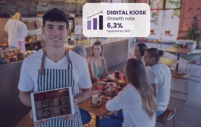 Digital kiosk statistics for restaurants and food venues