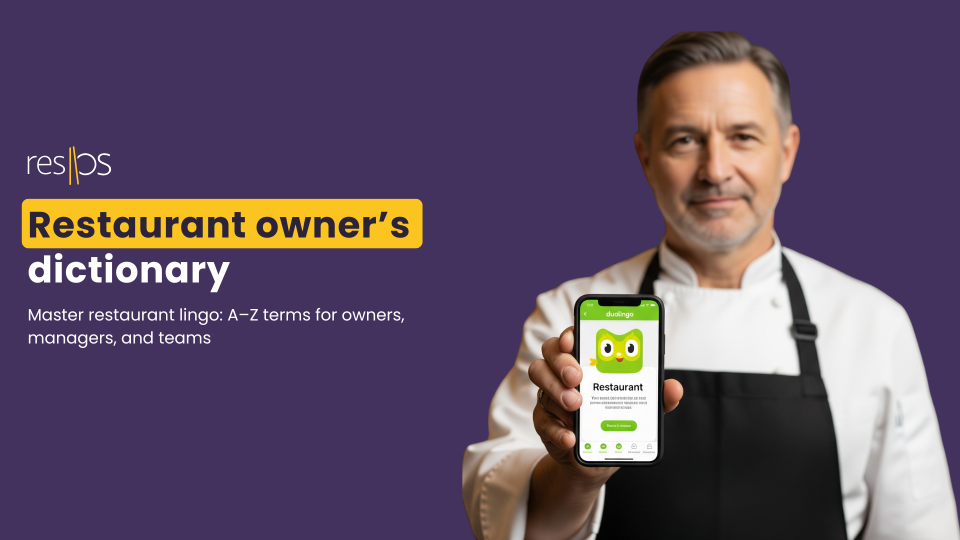 Restaurant owner’s dictionary